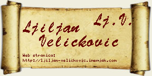 Ljiljan Veličković vizit kartica